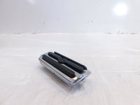 Pair Harley Touring Dyna Sportster & Softail Chrome & Rubber Footpeg Footrests - C3 Cycle