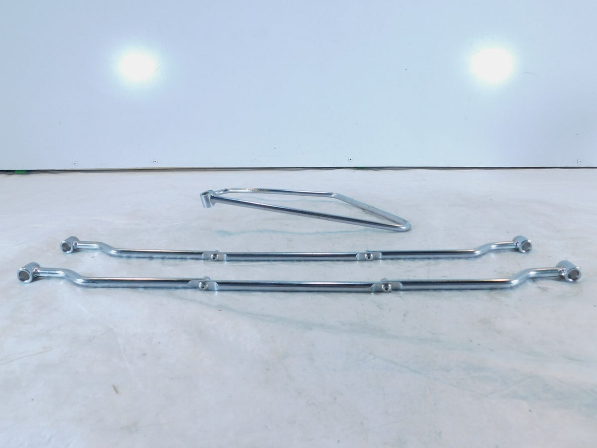 2002 & 2003 Indian Gilroy Scout & Spirit Chrome Saddlebag Guard Mount Brackets - C3 Cycle