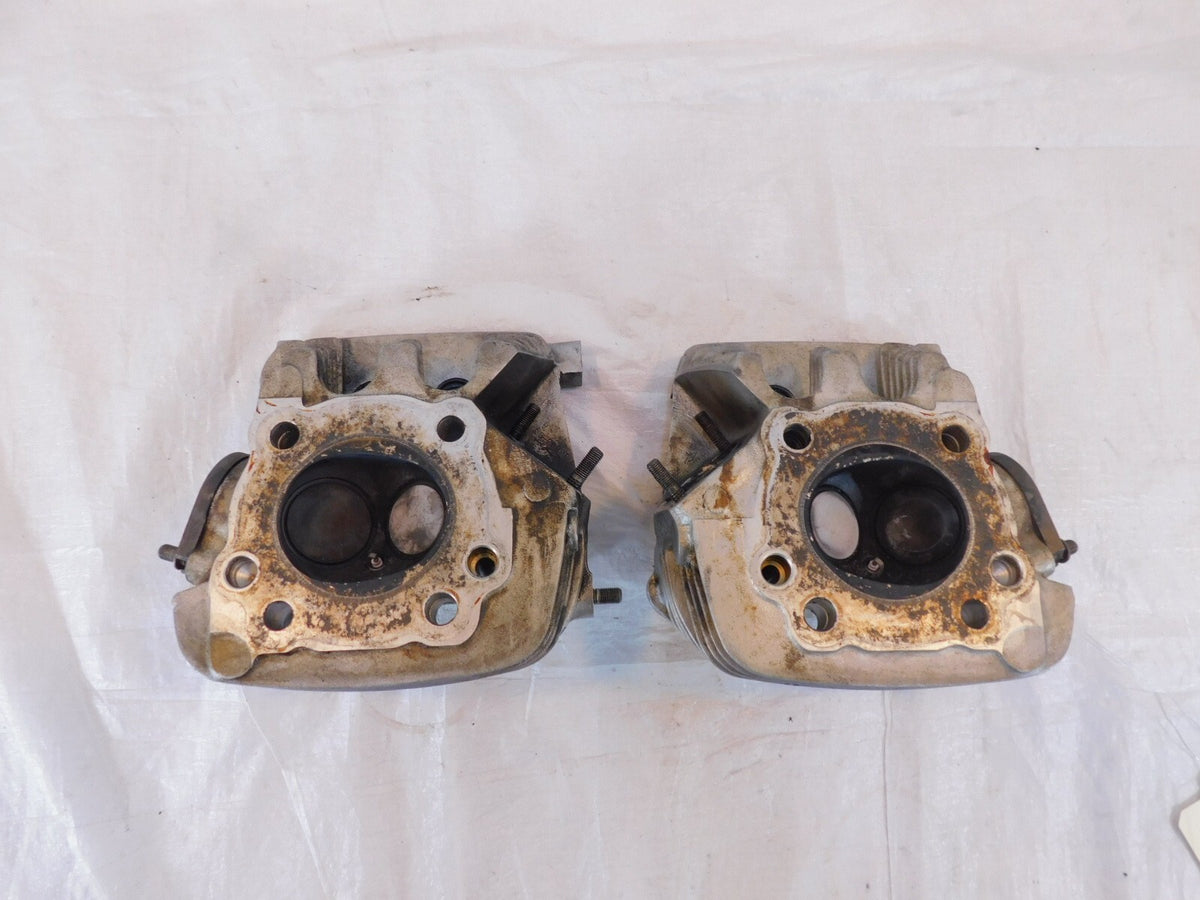 Harley Davidson Sportster 883 Hugger & Custom Silver Cylinder Heads w/ Valves - C3 Cycle
