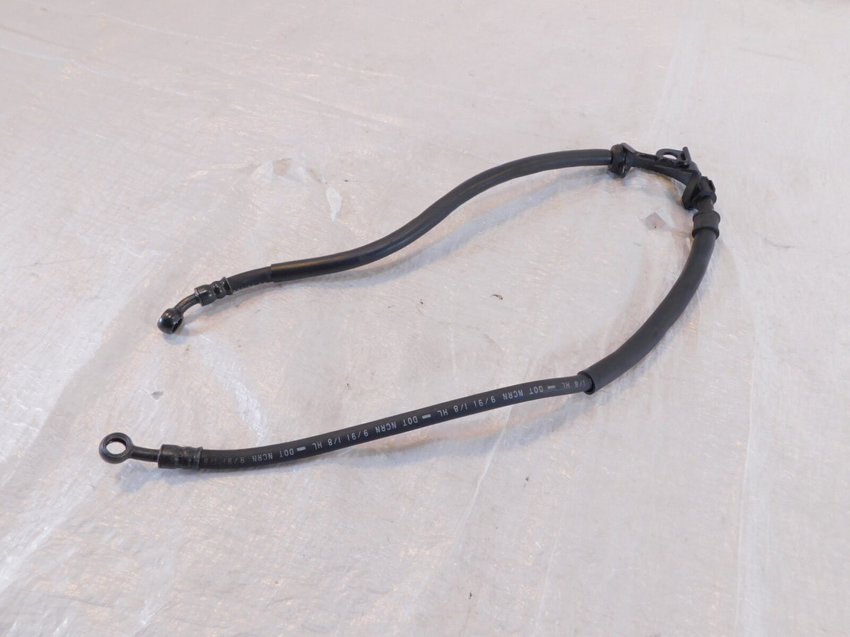 1991-1998 Honda Nighthawk CB750 Black Front Brake Caliper Rubber Hose Line Pipe - C3 Cycle