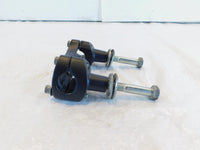 Harley Davidson Sportster 883 & 1200 & Dyna Black Handlebar Bar Riser Clamps - C3 Cycle