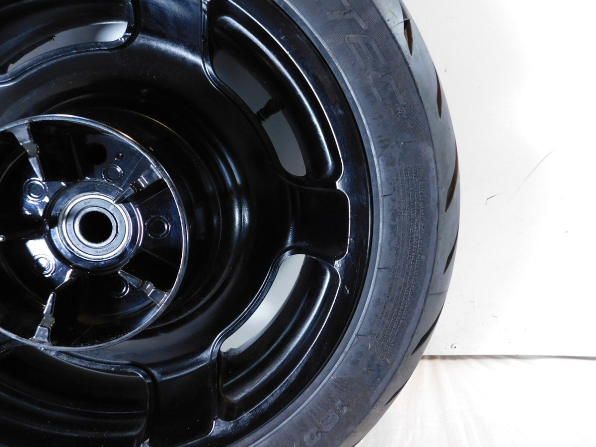 Harley Davidson FLHX Street Glide Road Glide Custom Black Rear Wheel Rim & Tire - C3 Cycle
