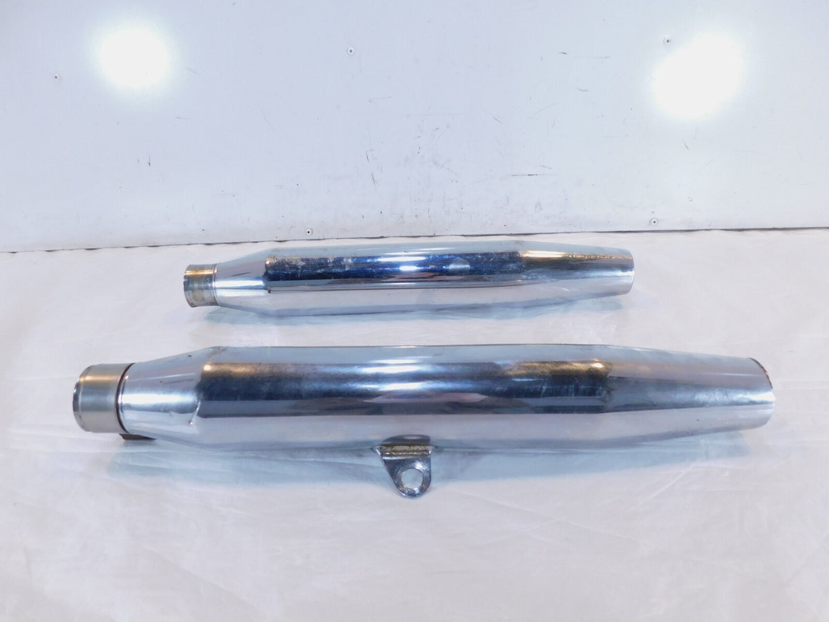 Harley Davidson Sportster 883 & 1200 Chrome Exhaust Header Pipe Mufflers - C3 Cycle