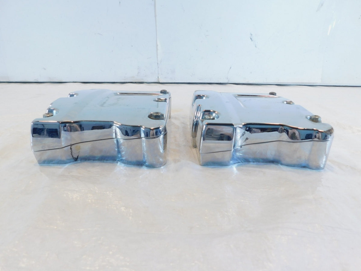 Harley Davidson Touring Dyna & Softail Chrome Cylinder Head Rocker Boxes - C3 Cycle