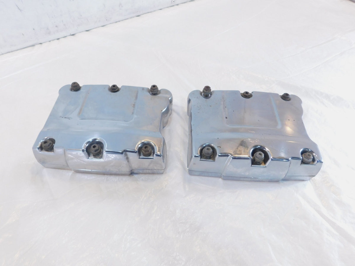 Harley Davidson Touring Dyna & Softail Chrome Cylinder Head Rocker Boxes - C3 Cycle