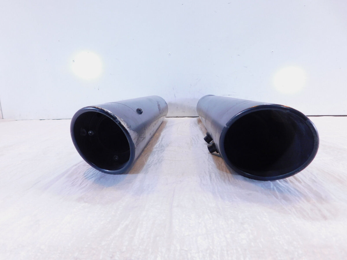 Harley Davidson Electra Road Street Glide Black Left Right Exhaust Pipe Mufflers
