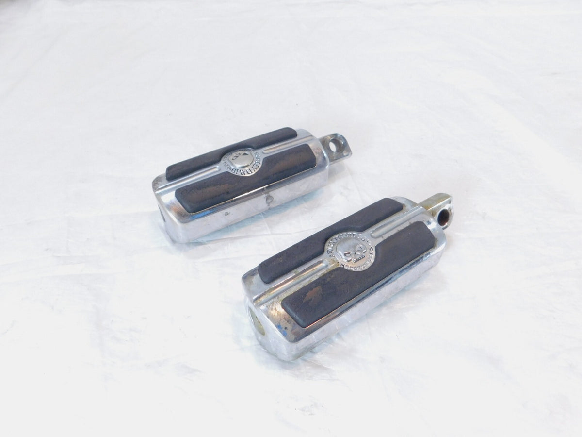 Harley Touring FXR Dyna Sportster & Softail Willie G. Skull Footrest Footpegs - C3 Cycle