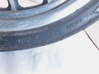 2008-2012 Harley Davidson Dyna Low Rider FXDL Silver Cast Front Rim Wheel - BENT - C3 Cycle
