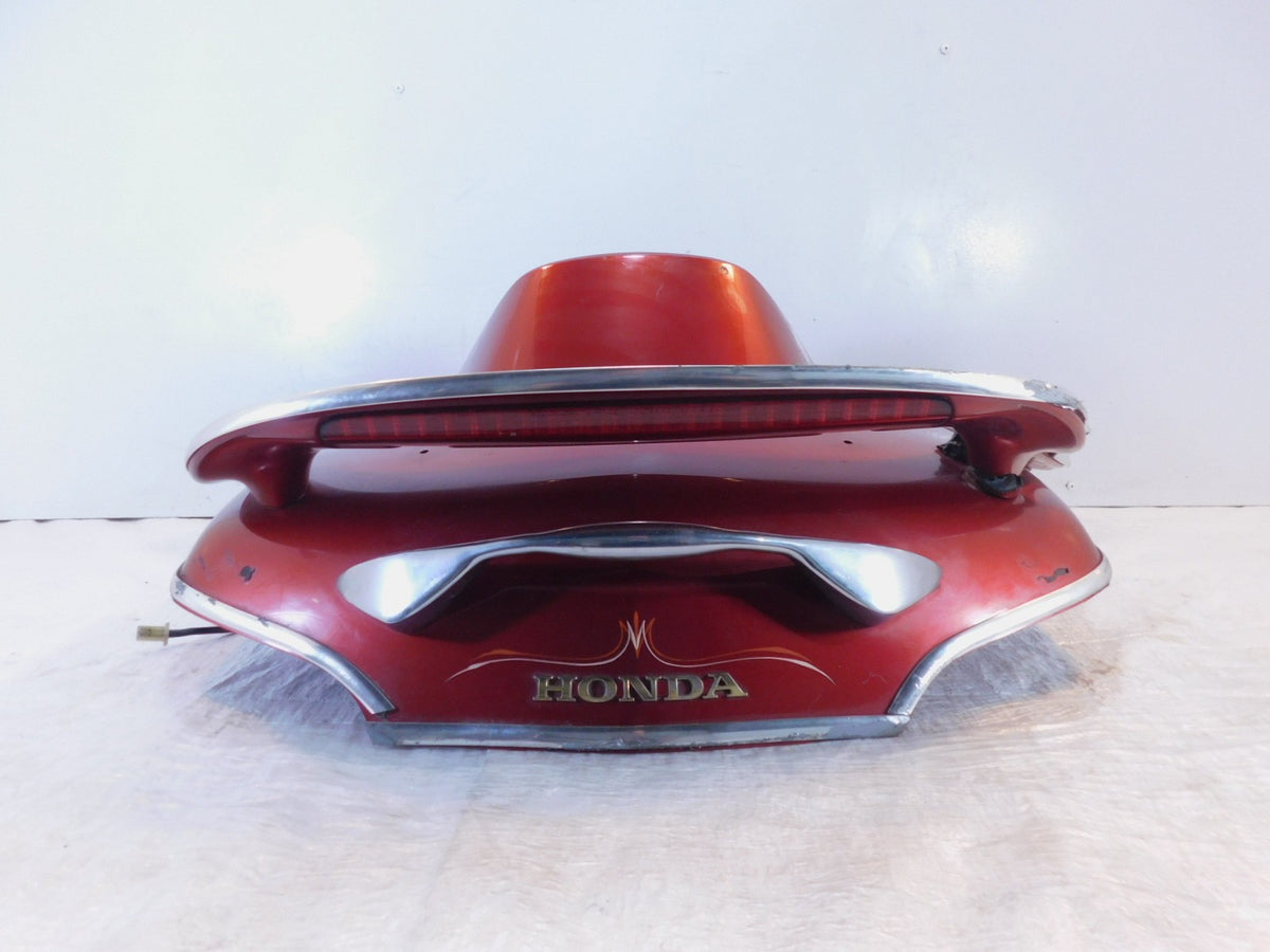 01-02 Honda Goldwing GL1800 Illusion Red Rear Storage Trunk Top Cover -For Parts