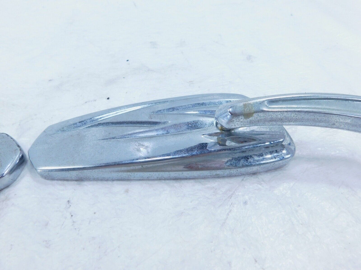 Pair Harley Dyna Sportster Softail FXR Sportster Front Chrome Rear View Mirrors - C3 Cycle