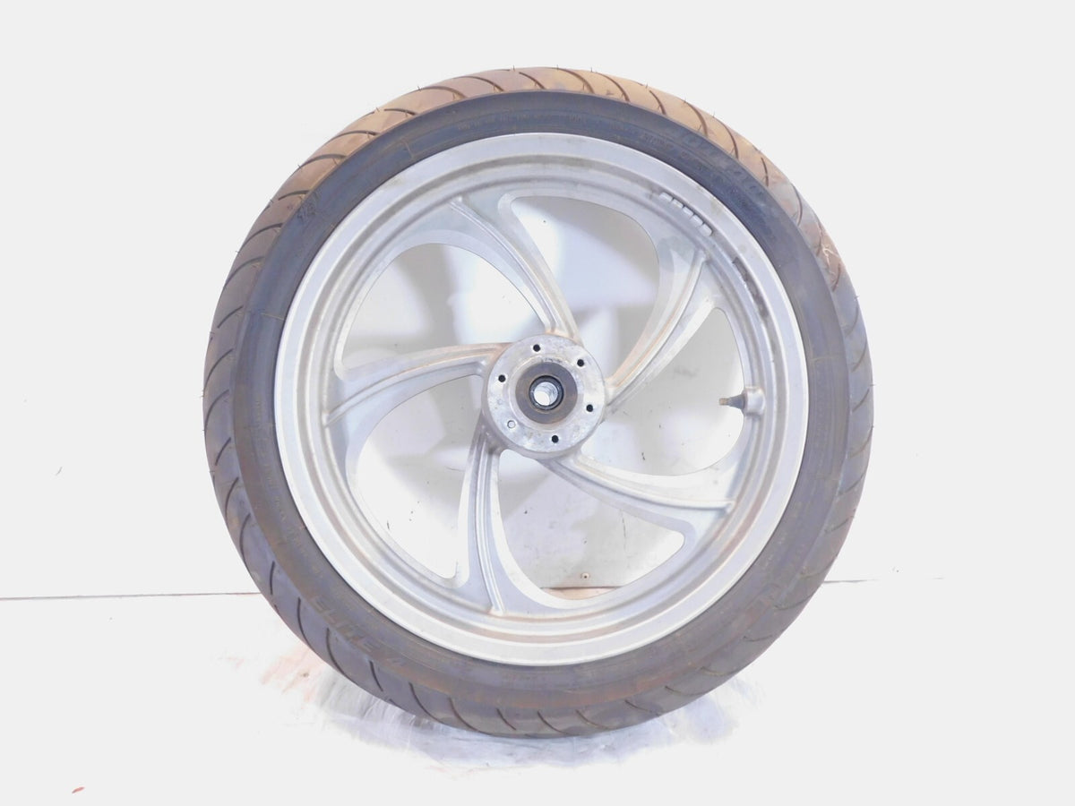 2008-2009 Victory Vision Touring Silver Cast Front Wheel Rim with Tire - C3 Cycle