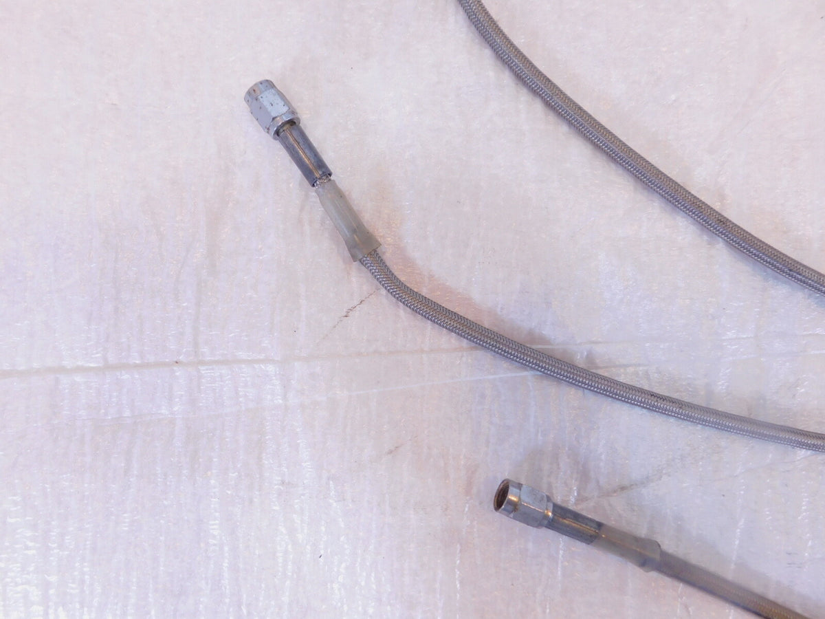 2002 American IronHorse Texas Chopper Front Wheel Brake Caliper Hose Pipe Lines - C3 Cycle