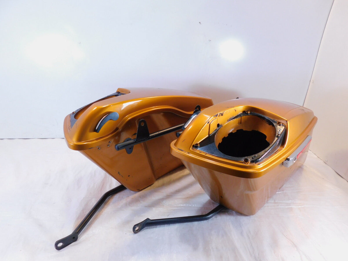 2000-2013 Harley Davidson Softail Right/Left Luggage Speaker Saddlebag Bags - C3 Cycle