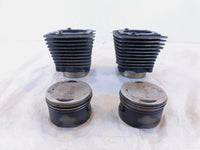 Pair Harley Davidson Sportster 1200 Black Engine Cylinder Barrel Jugs & Pistons - C3 Cycle