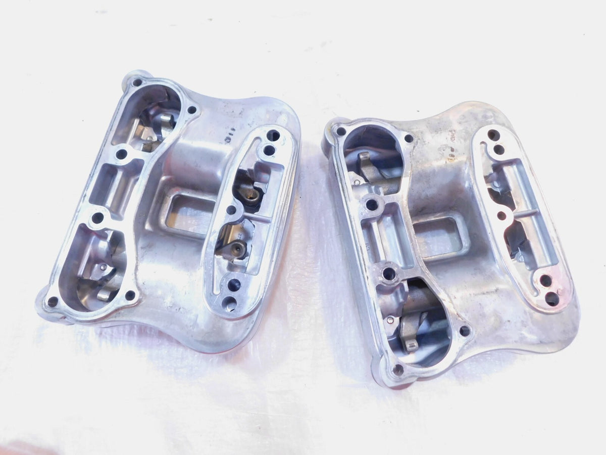 Harley Sportster 883 & 1200 Polished Rocker Box Bottom & Top Covers w/ Arms - C3 Cycle