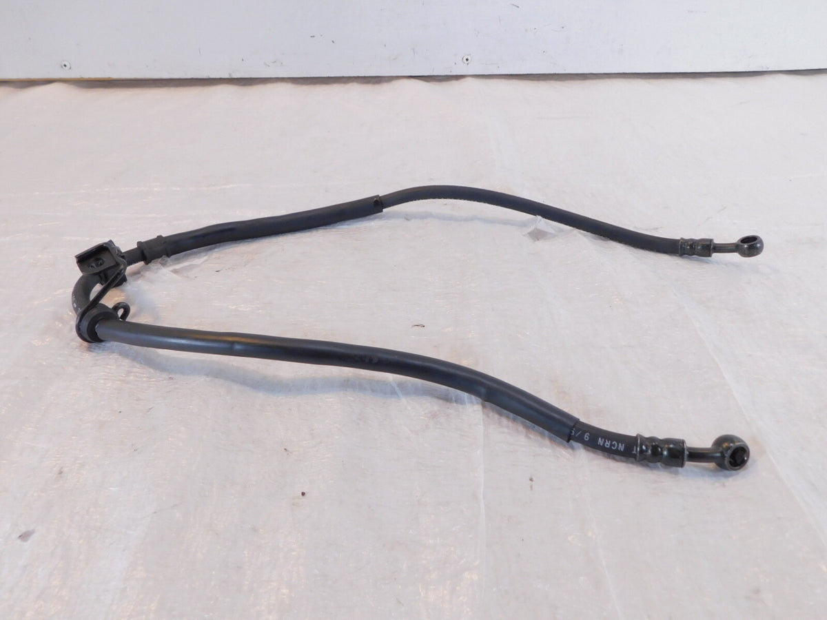 1991-1998 Honda Nighthawk CB750 Black Front Brake Caliper Rubber Hose Line Pipe - C3 Cycle