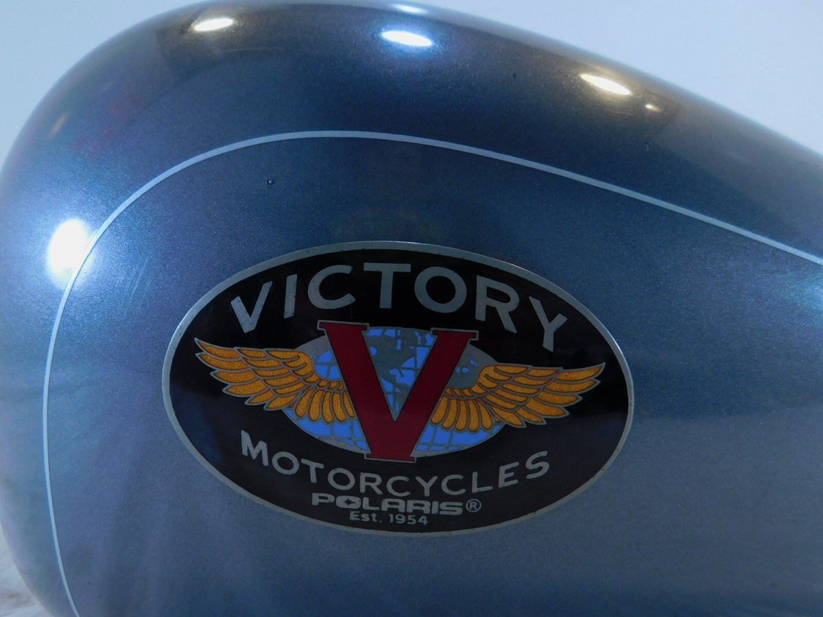 2000 Victory V92 Sport Cruiser Silver Grey Gray Fuel Gas Petrol Tank Assembly - C3 Cycle