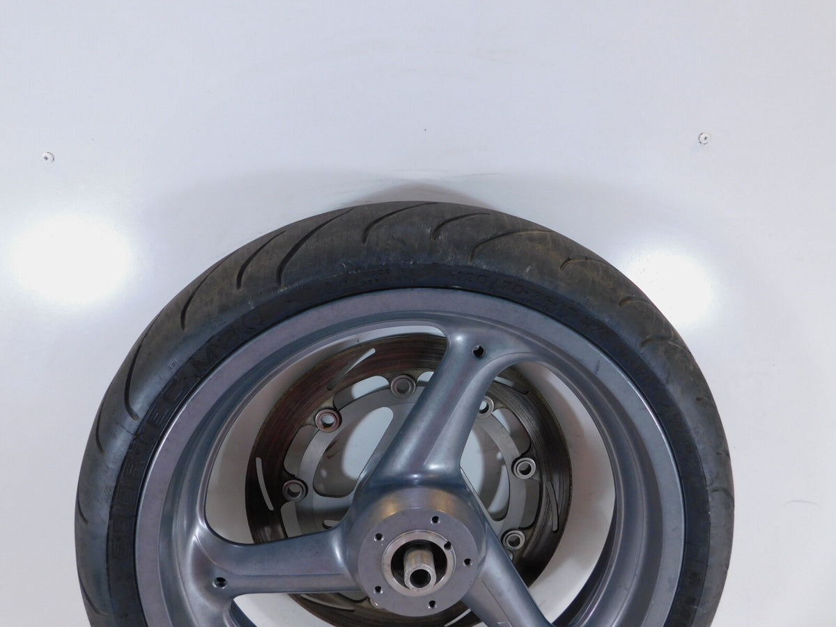 2000 Buell M2 Cyclone Cast Front Wheel Rim & Tire w/ Brake Disc Rotor - C3 Cycle