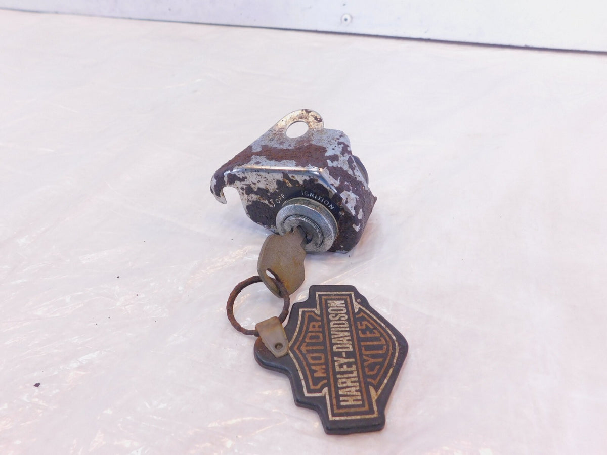 Harley Davidson Sportster XLH 883 1000 1100 & 1200 Chrome Ignition Switch w/ Key - C3 Cycle