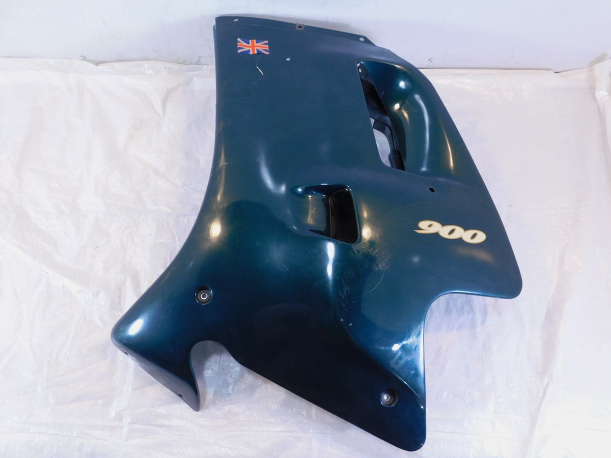 1991-1995 Triumph Trophy 900 & 1200 Green Left Lower Side Fairing Cowling Panel - C3 Cycle