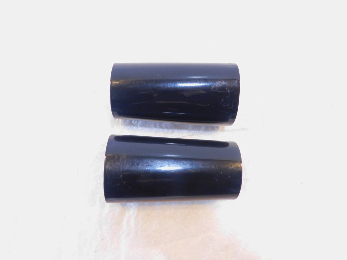 Harley TRoad King & Electra Glide & Softail Black Front Fork Slider Cover Tins - C3 Cycle