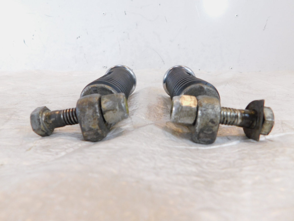 Harley Davidson FXR Dyna Sportster & Softail Black Rubber Footpegs Footrests - C3 Cycle