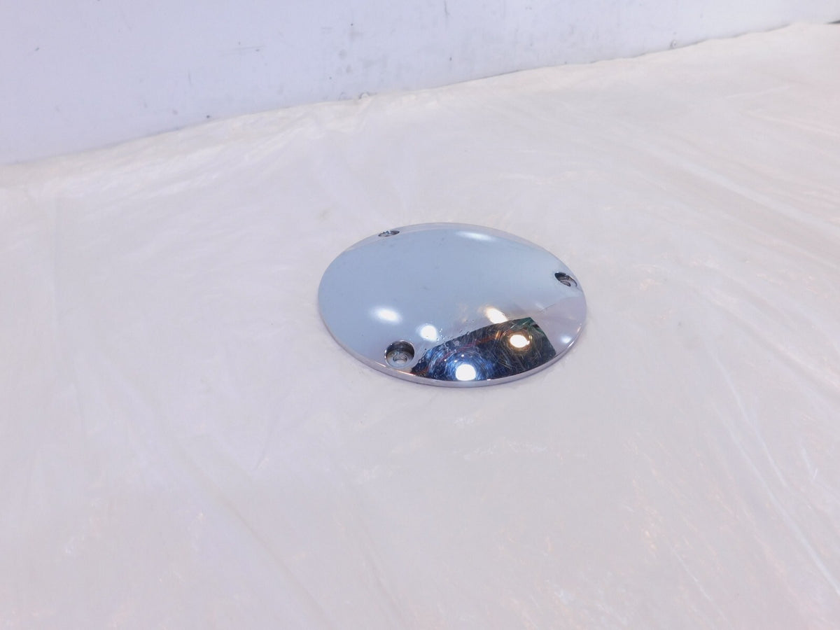 Harley Evo Softail Dyna & FXR Left Engine Motor Chrome Derby Clutch Cap Cover - C3 Cycle