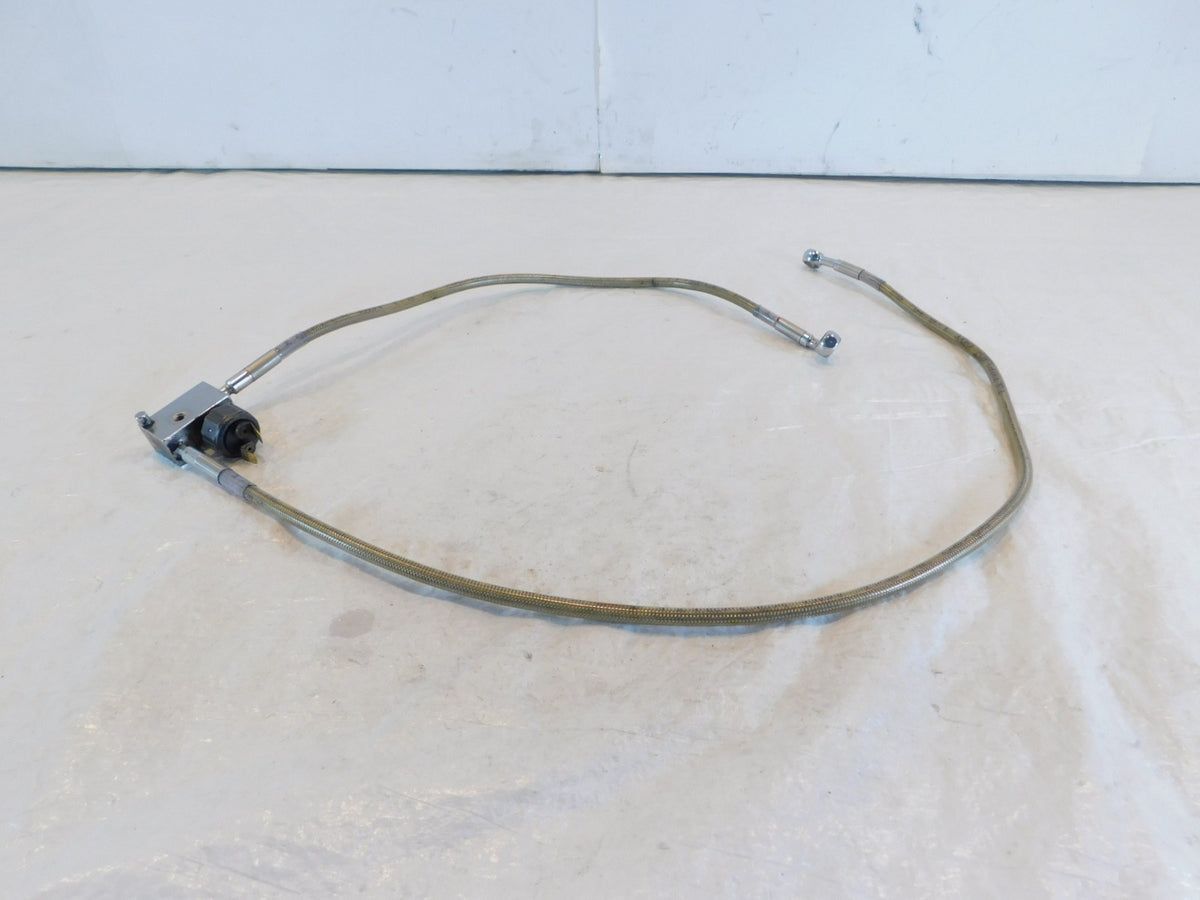 Harley Davidson Softail Fat Boy & Heritage Classic Braided Rear Brake Hose Line - C3 Cycle