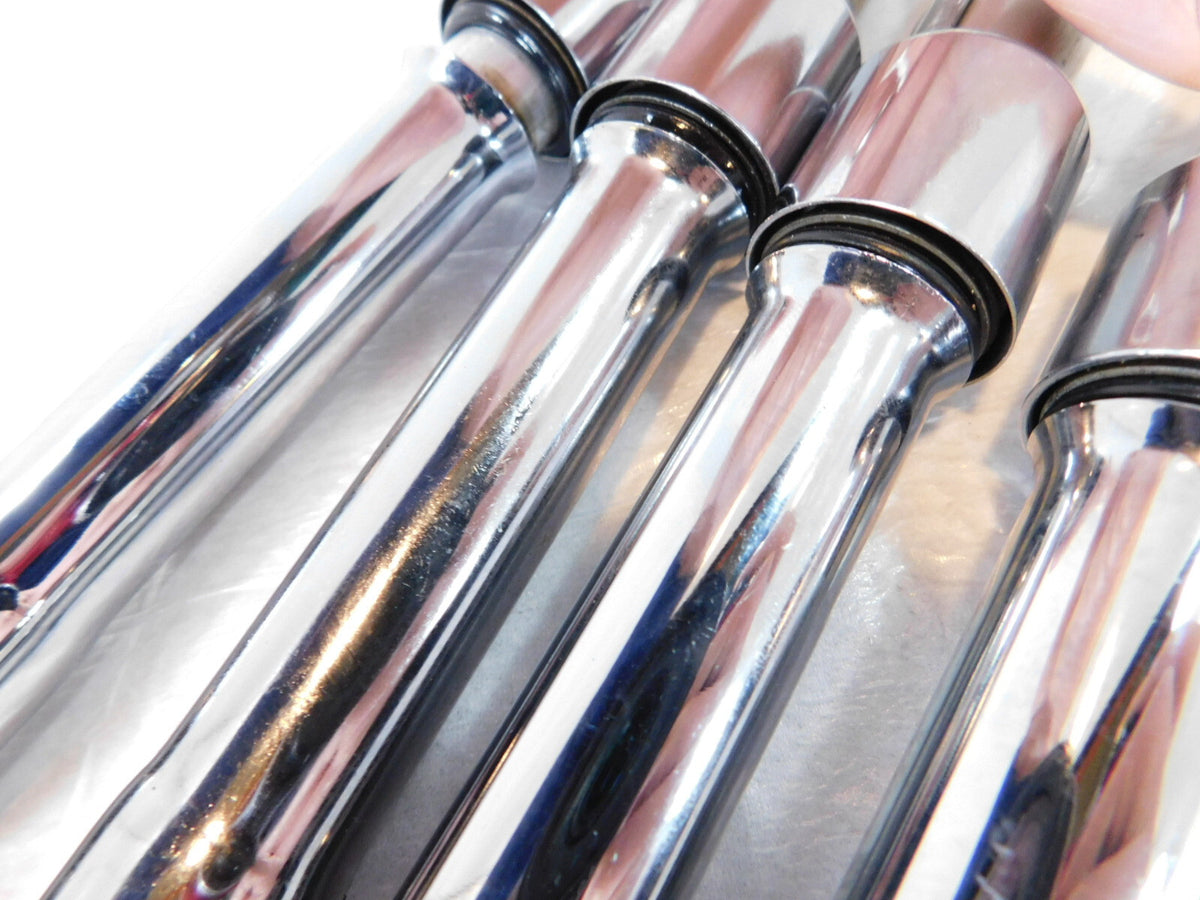 Set Harley Davidson Electra Glide Dyna & Softail Push Rod Pushrod Cover Tubes - C3 Cycle
