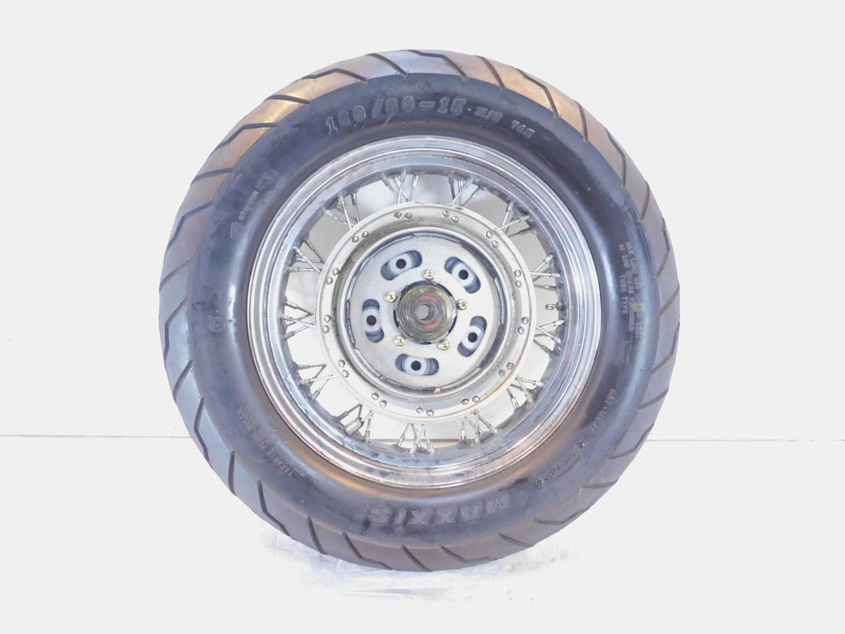 2004-2006 Honda VT750 VT750C Shadow Aero 750 Chrome Laced Rear Wheel Rim & Tire - C3 Cycle