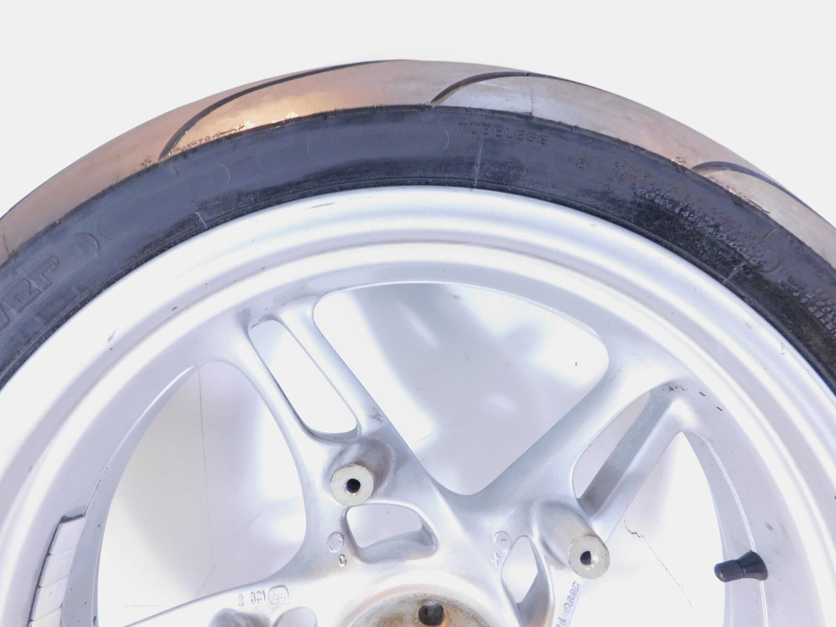BMW R1100S R1150R R1150RS R1150RT Silver Rear Wheel Rim w/ Tire - 5x17" - C3 Cycle