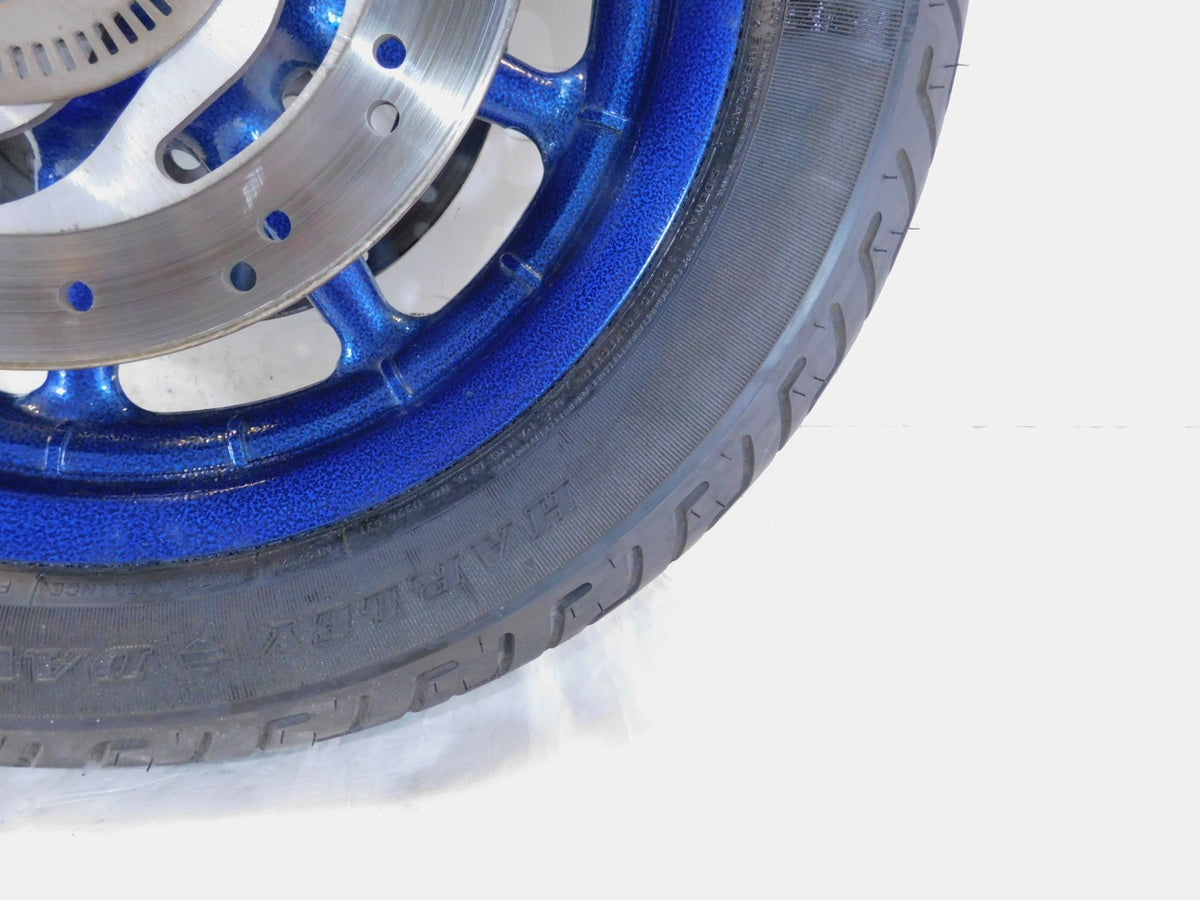 Harley Davidson Touring Road King & Electra Glide Blue Cast Front Wheel Rim - C3 Cycle
