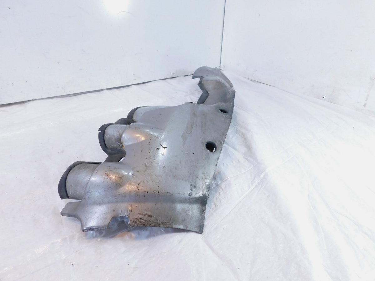 Honda GL1800 Goldwing 1800 Silver Left Exhaust Header Pipe Muffler Shield Cover - C3 Cycle