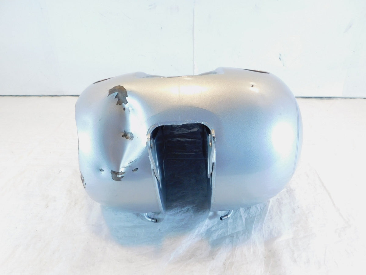 2004-2005 Harley Davidson Dyna Low Rider FXDL Silver Fuel Petrol Tank- Dents - C3 Cycle