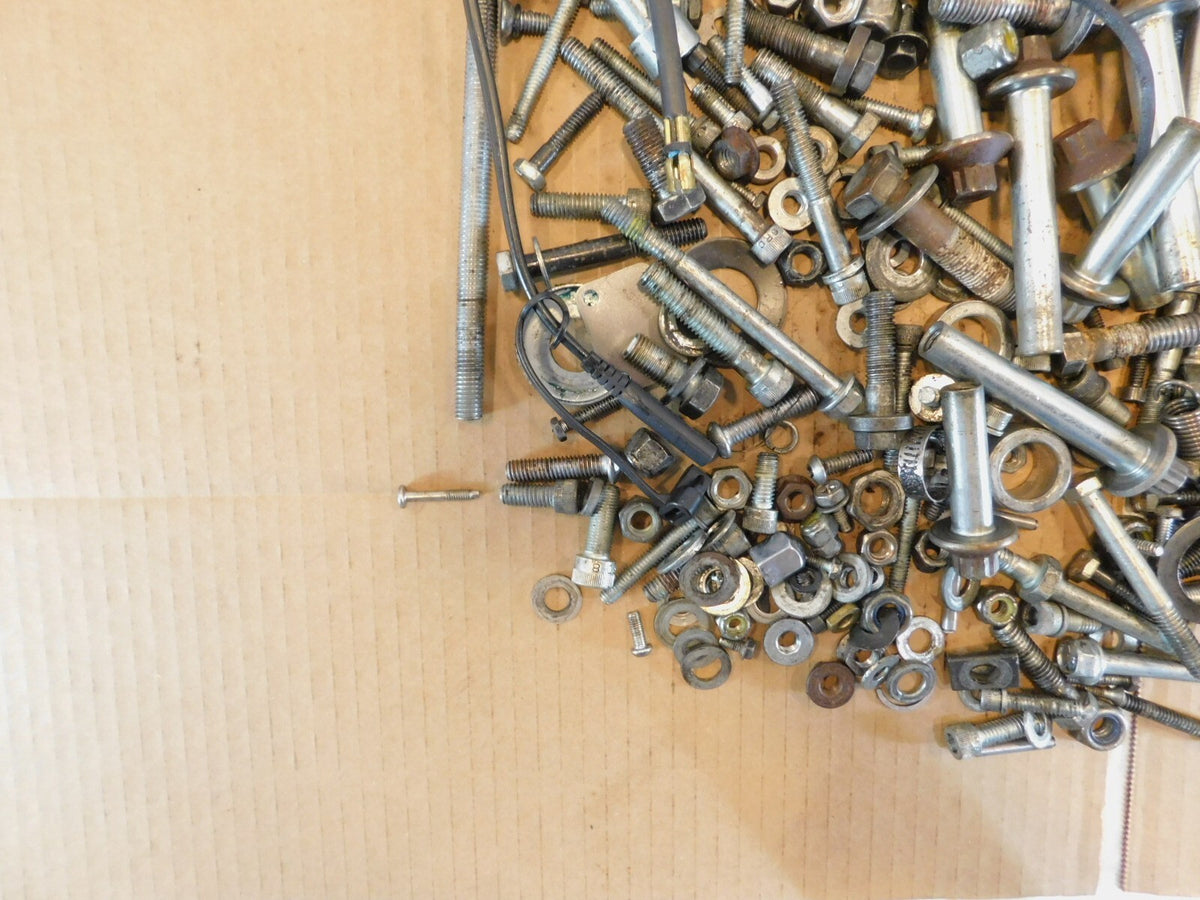 1999 99 Harley Davidson Sportster 883 Nuts Bolts & Brackets Parts Box Lot - C3 Cycle