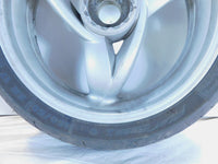 2001-2005 BMW Scarver F650 CS F650CS Silver Rear Wheel Rim & Tire - 36317681009 - C3 Cycle