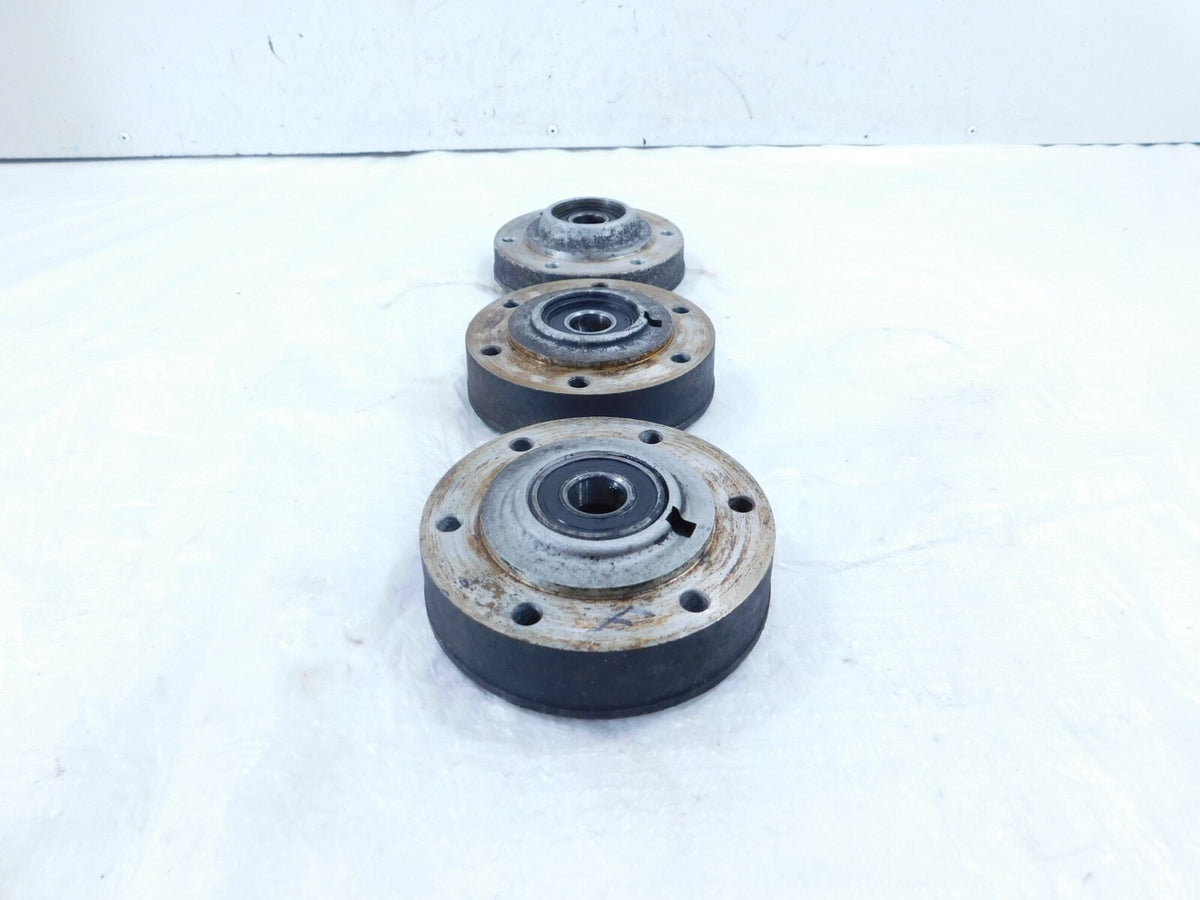 1976 76 Moto Guzzi Convert I V1000 Front/Rear Wheel Brake Rotor Hub Flanges - C3 Cycle