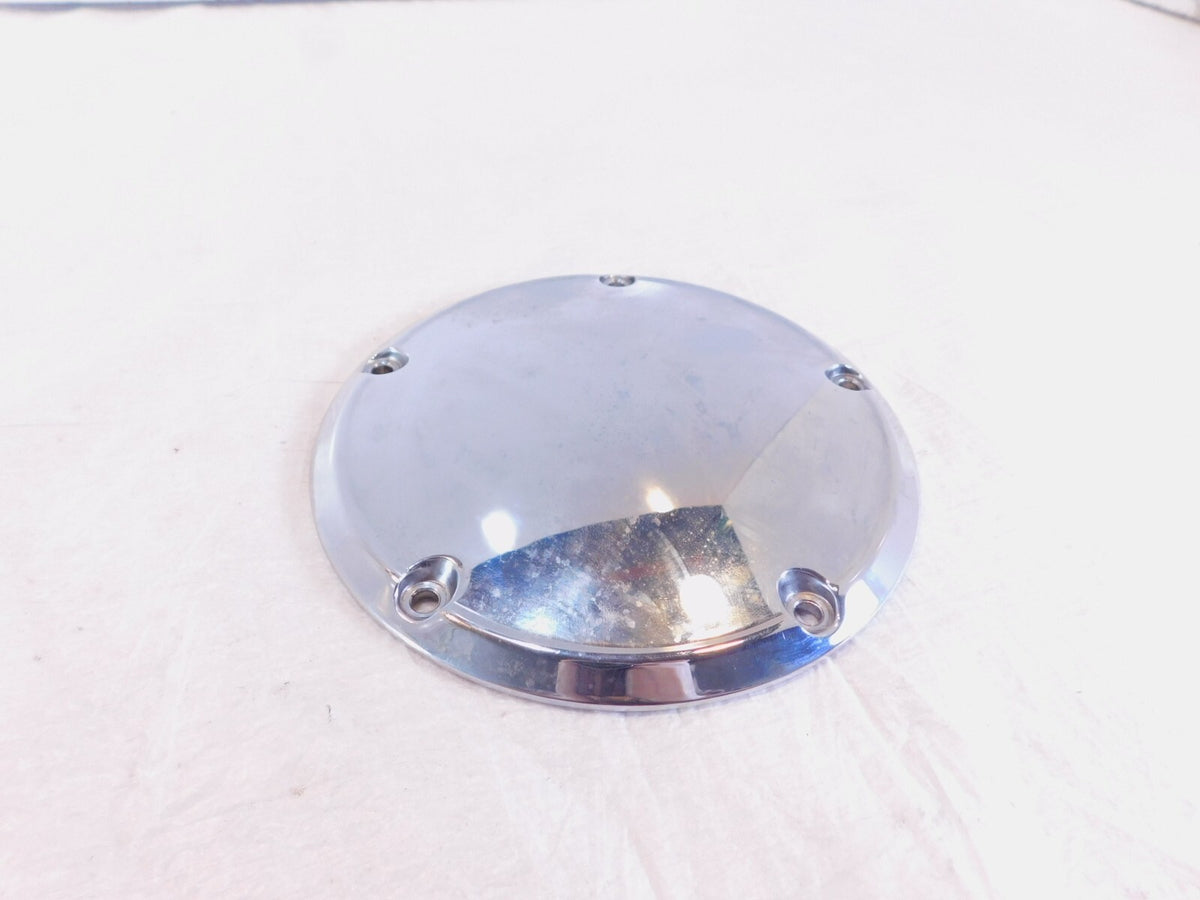 Harley Davidson Twin Cam Softail & Dyna Left Engine Chrome Derby Clutch Cover - C3 Cycle