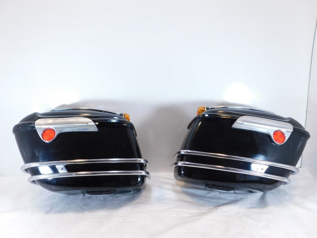2002-2006 Victory V92 Deluxe & Touring Cruiser Black Saddlebag Side Luggage Bags - C3 Cycle