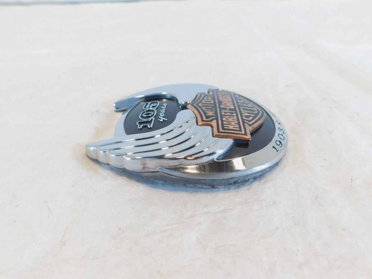 2008 Harley Davidson 105th Anniversary Road Glide Fuel Gas Petrol Tank Medallion - C3 Cycle