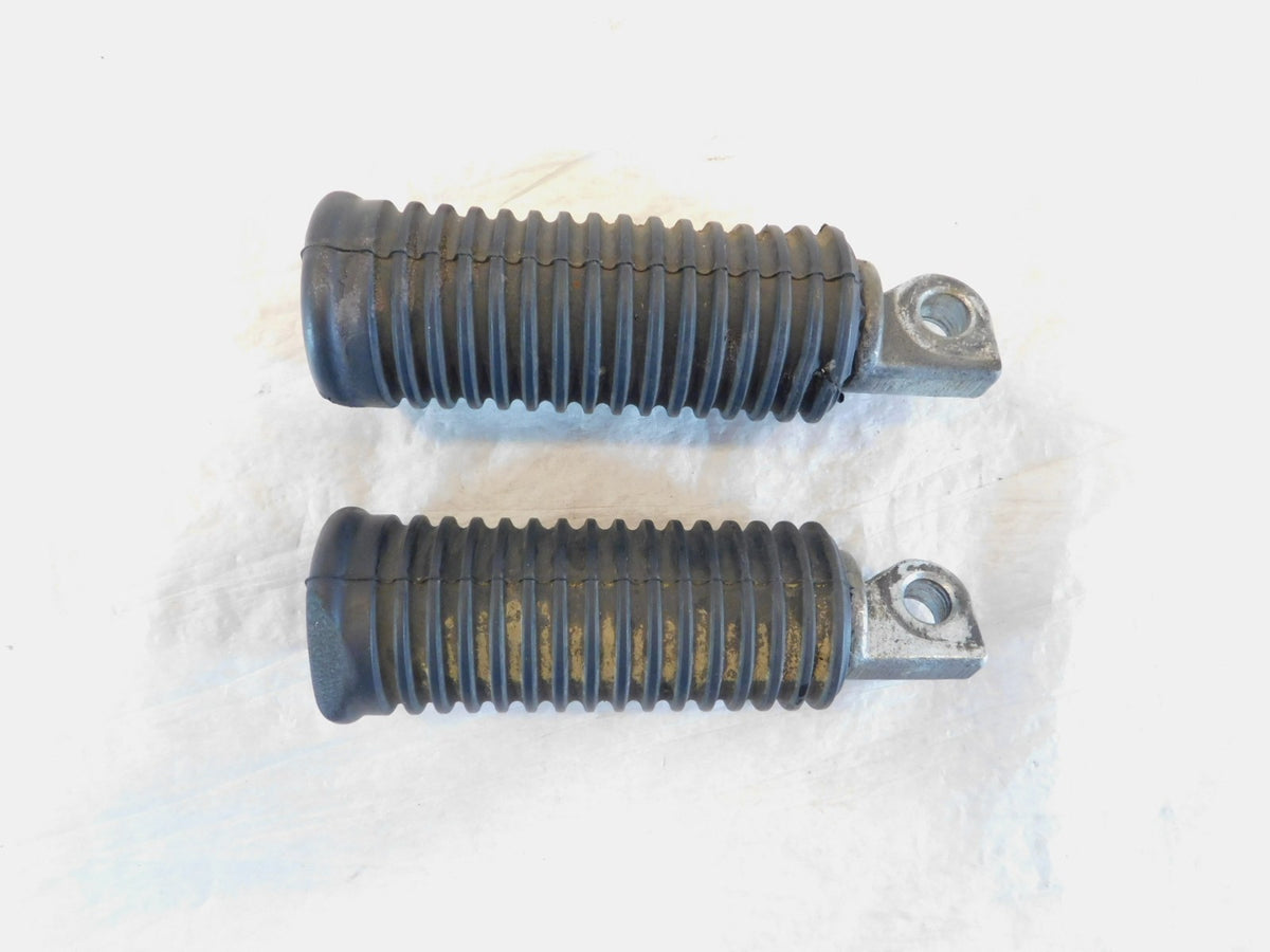 Harley Touring FXR Dyna Sportster & Softail Black Rubber Footpegs Footrests - C3 Cycle