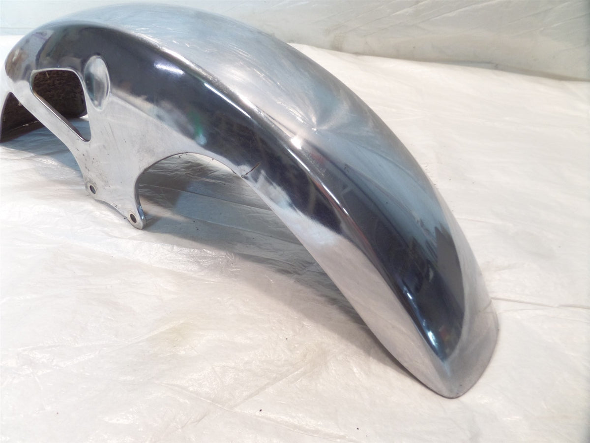 1982 82 Yamaha XV920 Virago 920 Dented Chrome Front Wheel Fender 10L-21510-00-93 - C3 Cycle