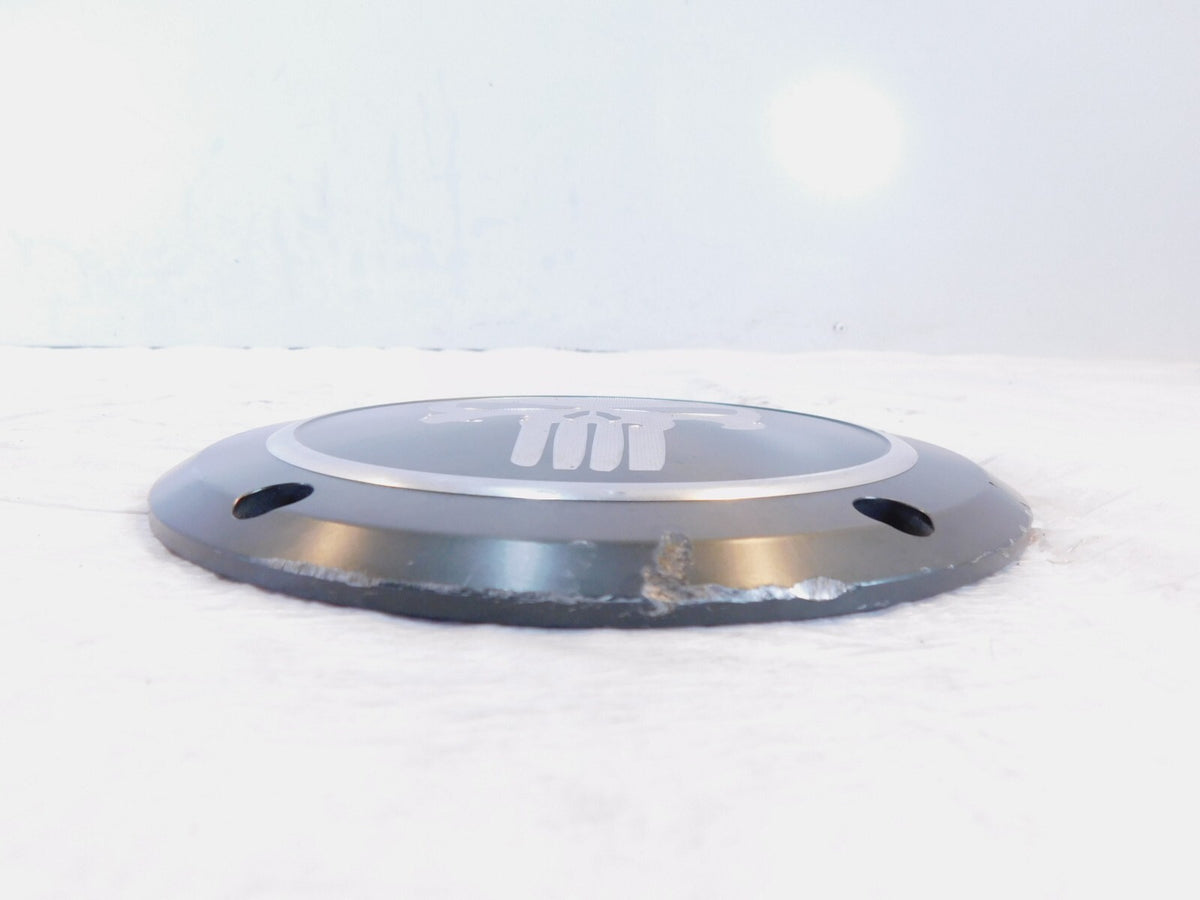 Harley Davidson Twin Cam Touring Dyna Softail Grey Punisher Derby Clutch Cover - C3 Cycle