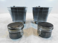 Pair Harley Davidson Sportster 883 Silver Cylinder Jugs w/ Pistons P/N: 16446-86 - C3 Cycle