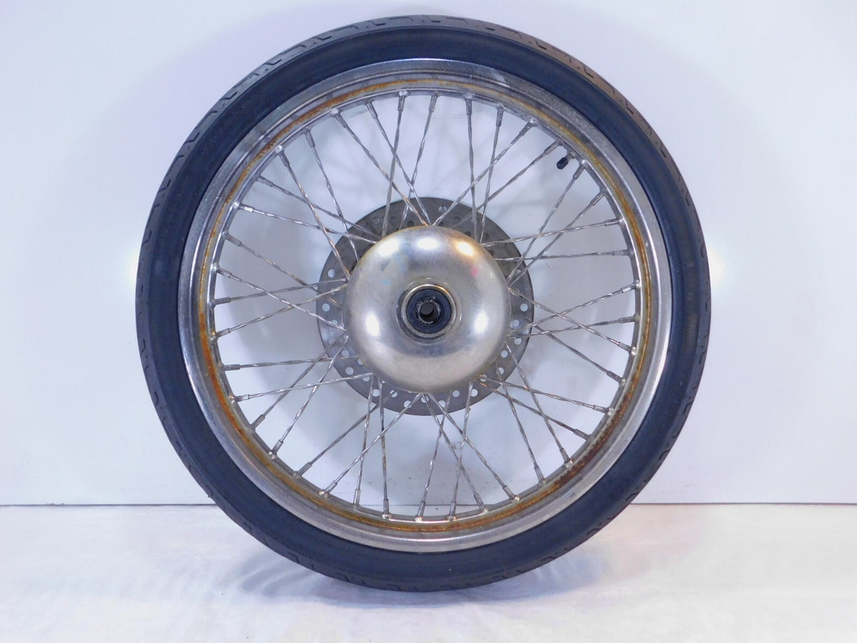 Harley Davidson Softail & Dyna Wide Glide Chrome 21" Front Wheel Rim & Rotor - C3 Cycle