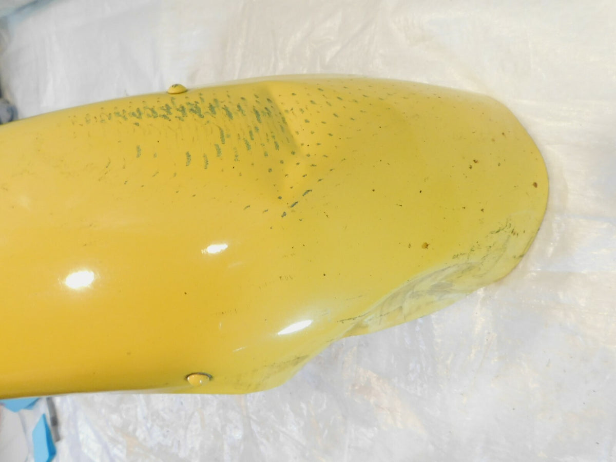 1996 & 1997 Kawasaki Vulcan 1500L Yellow Front Wheel Fender Mudguard - Dents - C3 Cycle