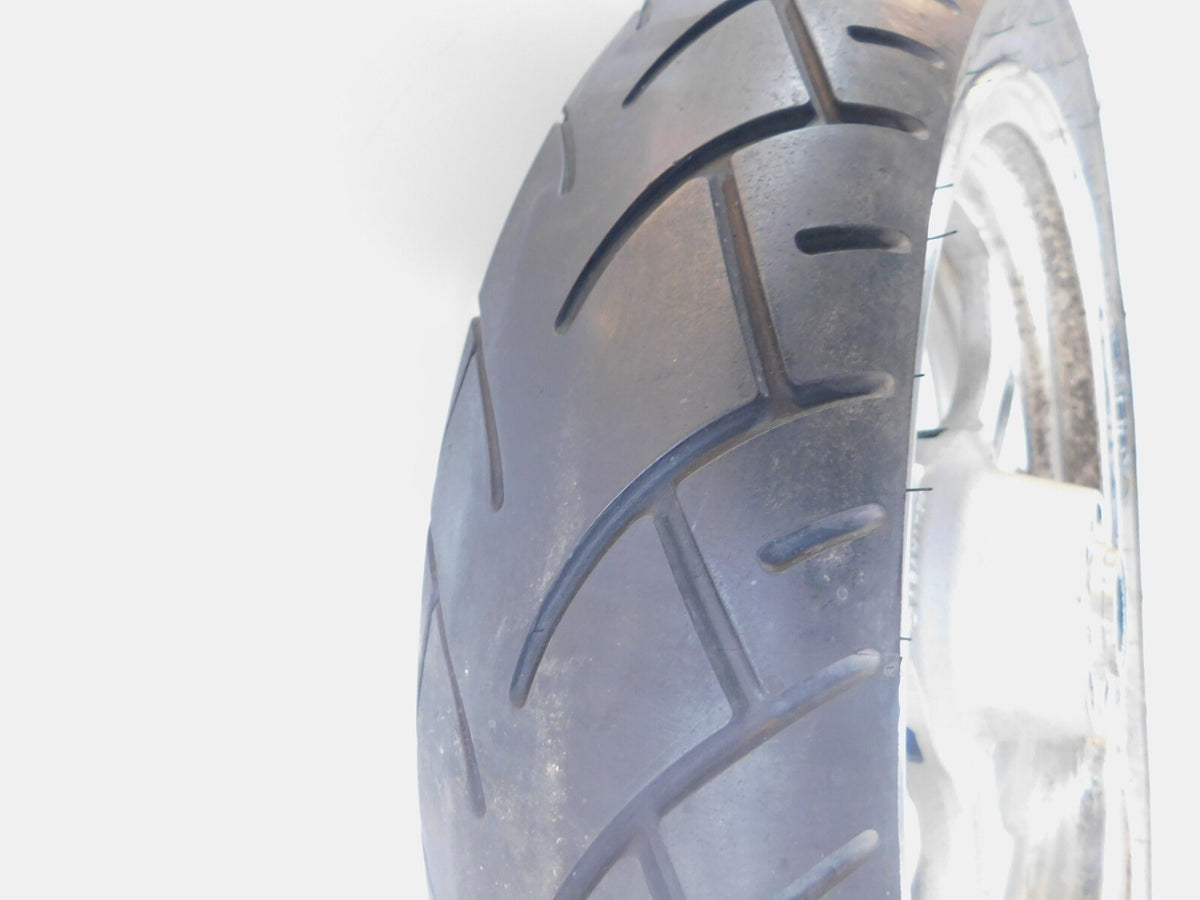 02-03 Kawasaki Vulcan 1500 VN1500 Mean Streak Front Silver Wheel Rim -For Parts - C3 Cycle