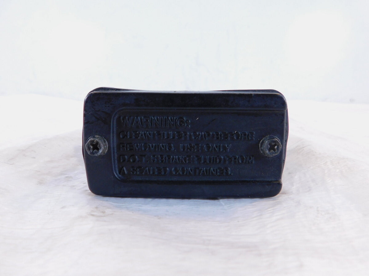 Harley Davidson Dyna Super Glide Black Rear Foot Brake Master Cylinder Reservoir