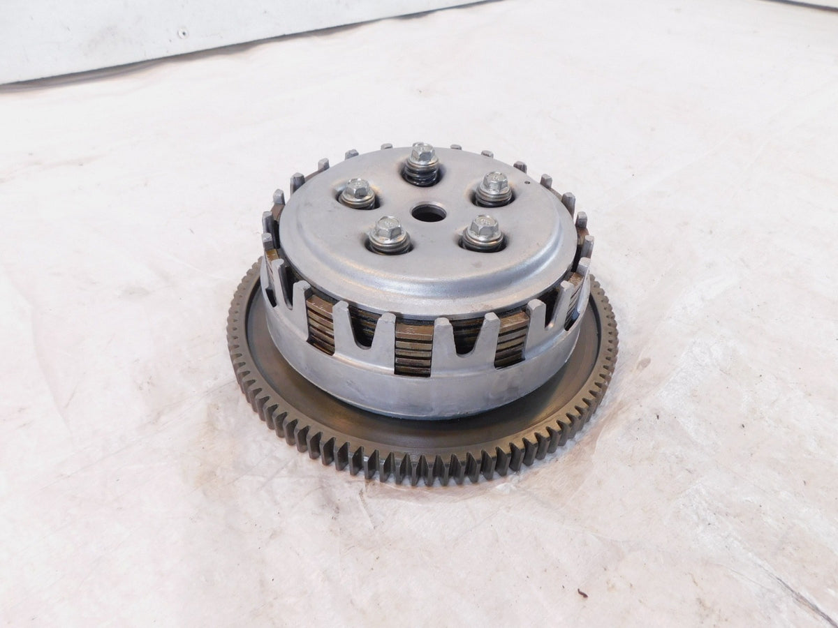 1982-1983 Yamaha XJ750 Maxim 750 Engine Clutch Basket w/ Pressure Friction Plate - C3 Cycle