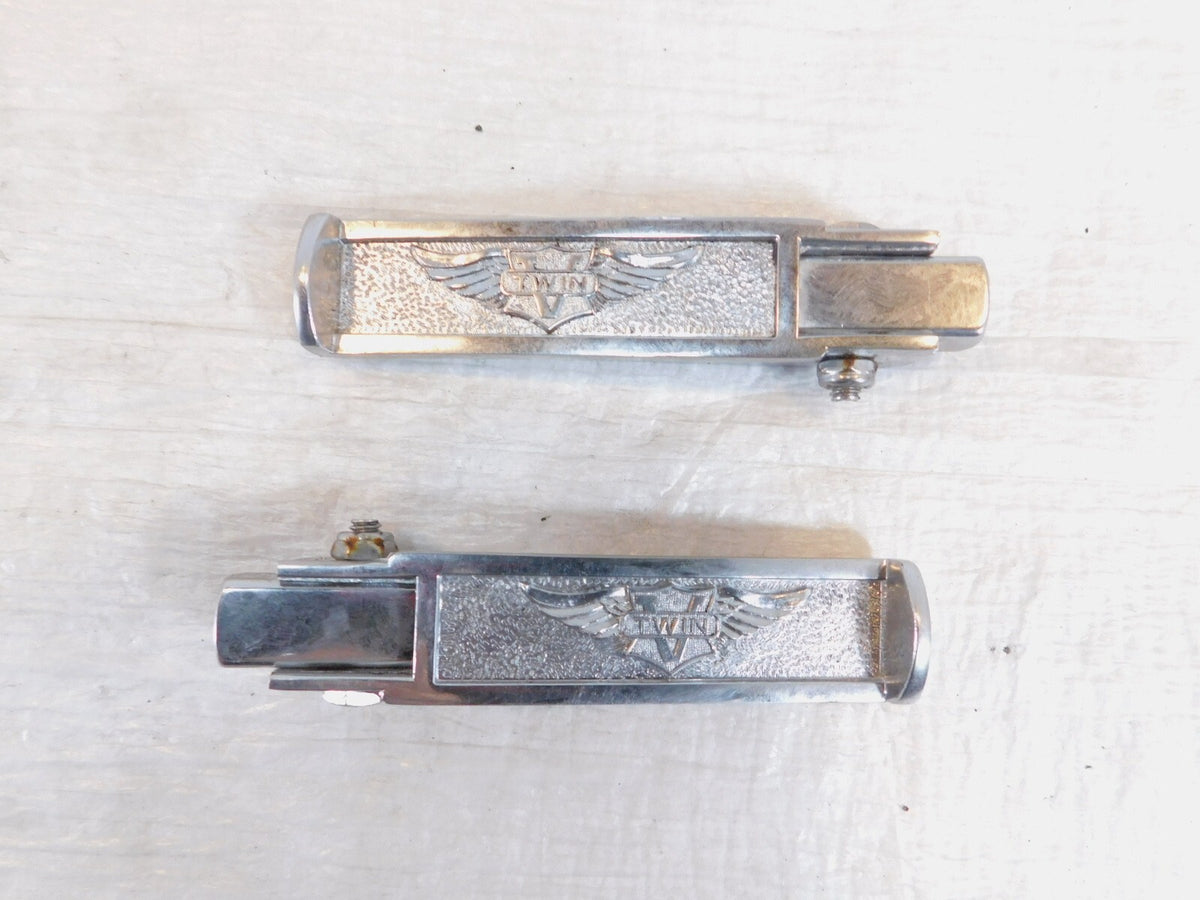 Harley Davidson Logo Touring Electra Glide & Road King Highway Footrest Footpegs - C3 Cycle